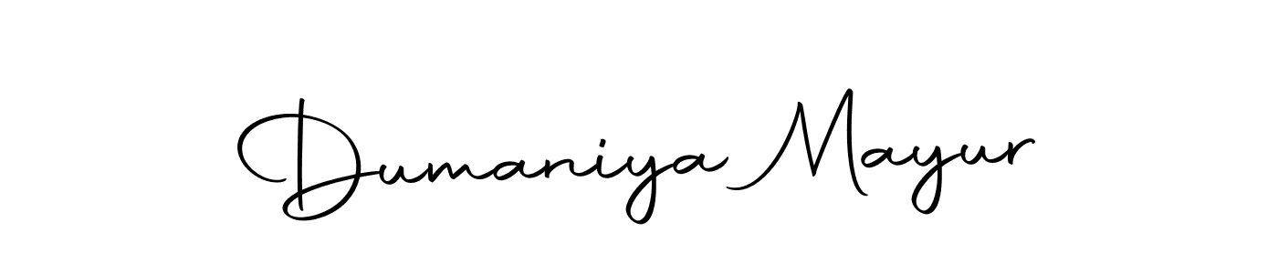 Design your own signature with our free online signature maker. With this signature software, you can create a handwritten (Autography-DOLnW) signature for name Dumaniya Mayur. Dumaniya Mayur signature style 10 images and pictures png