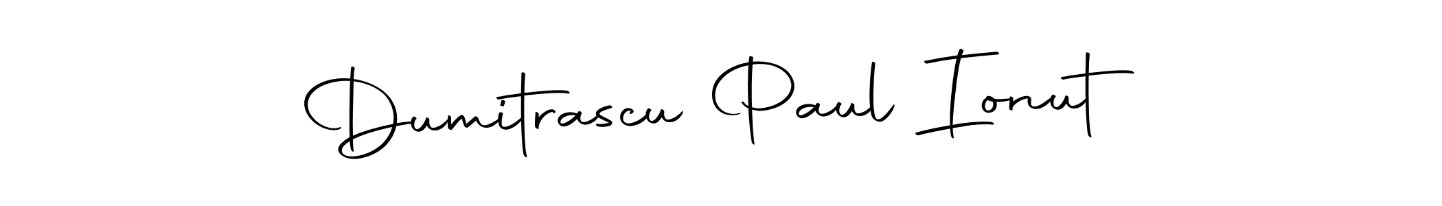 Make a beautiful signature design for name Dumitrascu Paul Ionut. With this signature (Autography-DOLnW) style, you can create a handwritten signature for free. Dumitrascu Paul Ionut signature style 10 images and pictures png