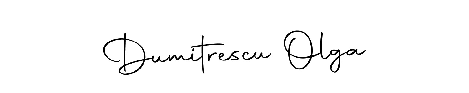 Design your own signature with our free online signature maker. With this signature software, you can create a handwritten (Autography-DOLnW) signature for name Dumitrescu Olga. Dumitrescu Olga signature style 10 images and pictures png