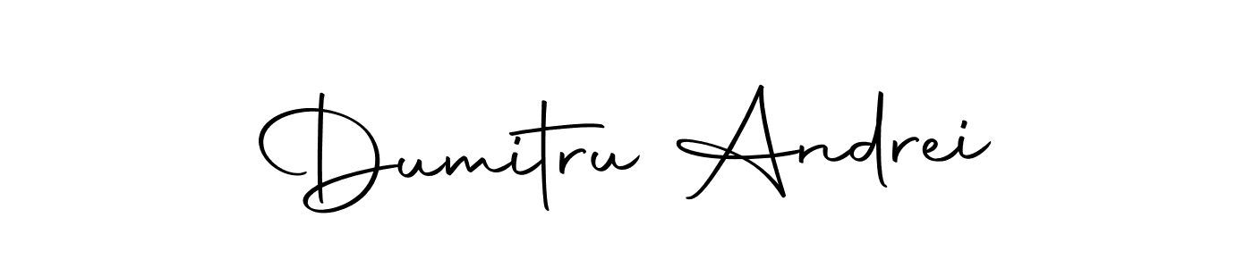 How to make Dumitru Andrei name signature. Use Autography-DOLnW style for creating short signs online. This is the latest handwritten sign. Dumitru Andrei signature style 10 images and pictures png