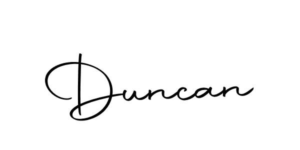 Design your own signature with our free online signature maker. With this signature software, you can create a handwritten (Autography-DOLnW) signature for name Duncan. Duncan signature style 10 images and pictures png