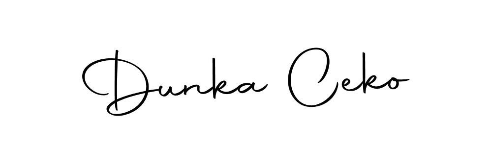 if you are searching for the best signature style for your name Dunka Ceko. so please give up your signature search. here we have designed multiple signature styles  using Autography-DOLnW. Dunka Ceko signature style 10 images and pictures png