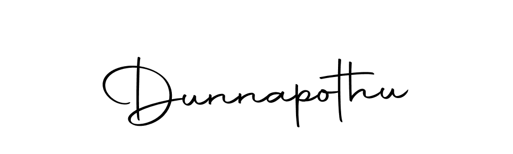 Use a signature maker to create a handwritten signature online. With this signature software, you can design (Autography-DOLnW) your own signature for name Dunnapothu. Dunnapothu signature style 10 images and pictures png