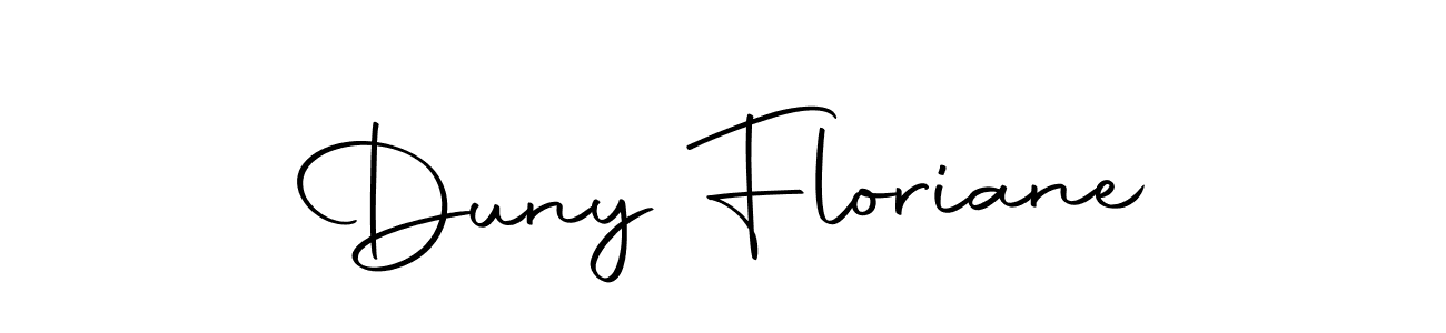 Duny Floriane stylish signature style. Best Handwritten Sign (Autography-DOLnW) for my name. Handwritten Signature Collection Ideas for my name Duny Floriane. Duny Floriane signature style 10 images and pictures png