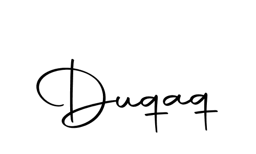 Design your own signature with our free online signature maker. With this signature software, you can create a handwritten (Autography-DOLnW) signature for name Duqaq. Duqaq signature style 10 images and pictures png