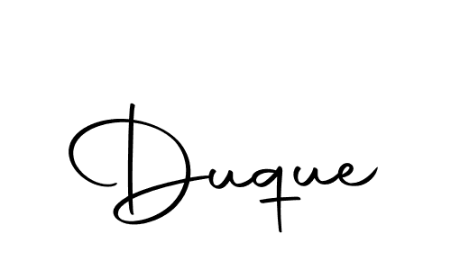 Design your own signature with our free online signature maker. With this signature software, you can create a handwritten (Autography-DOLnW) signature for name Duque. Duque signature style 10 images and pictures png