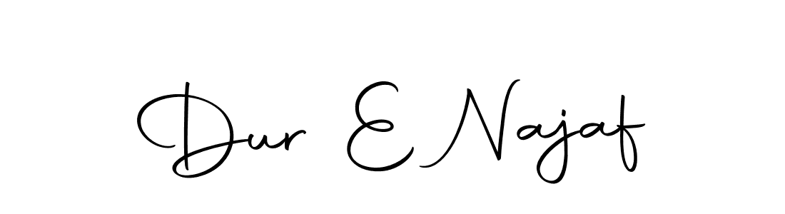 Use a signature maker to create a handwritten signature online. With this signature software, you can design (Autography-DOLnW) your own signature for name Dur E Najaf. Dur E Najaf signature style 10 images and pictures png