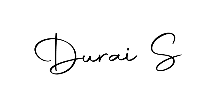 Create a beautiful signature design for name Durai S. With this signature (Autography-DOLnW) fonts, you can make a handwritten signature for free. Durai S signature style 10 images and pictures png