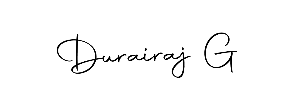 Make a beautiful signature design for name Durairaj G. With this signature (Autography-DOLnW) style, you can create a handwritten signature for free. Durairaj G signature style 10 images and pictures png