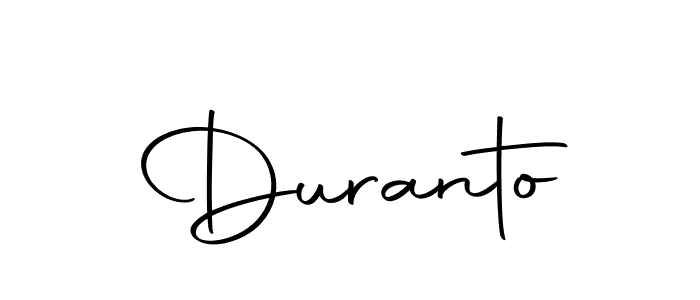 Design your own signature with our free online signature maker. With this signature software, you can create a handwritten (Autography-DOLnW) signature for name Duranto. Duranto signature style 10 images and pictures png