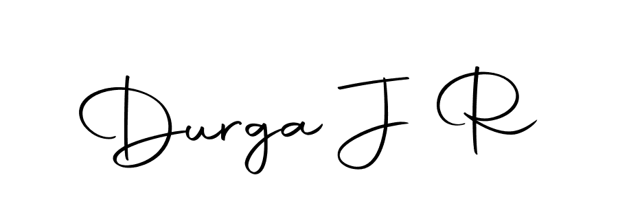 How to make Durga J R name signature. Use Autography-DOLnW style for creating short signs online. This is the latest handwritten sign. Durga J R signature style 10 images and pictures png
