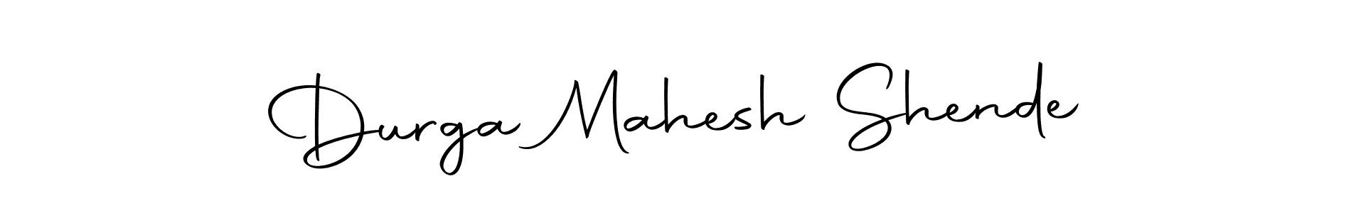 How to make Durga Mahesh Shende name signature. Use Autography-DOLnW style for creating short signs online. This is the latest handwritten sign. Durga Mahesh Shende signature style 10 images and pictures png