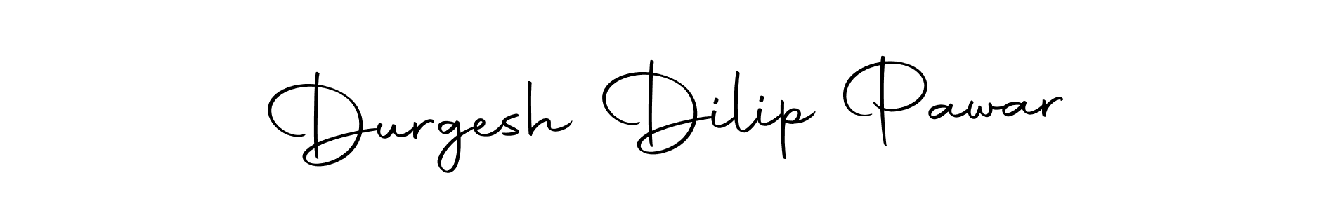 How to make Durgesh Dilip Pawar name signature. Use Autography-DOLnW style for creating short signs online. This is the latest handwritten sign. Durgesh Dilip Pawar signature style 10 images and pictures png