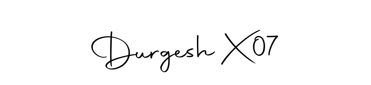 It looks lik you need a new signature style for name Durgesh X  07. Design unique handwritten (Autography-DOLnW) signature with our free signature maker in just a few clicks. Durgesh X  07 signature style 10 images and pictures png