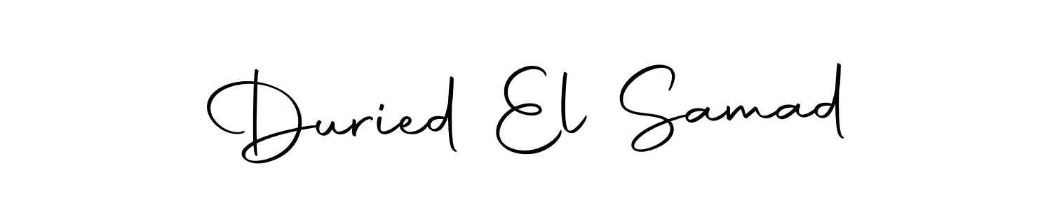 Also we have Duried El Samad name is the best signature style. Create professional handwritten signature collection using Autography-DOLnW autograph style. Duried El Samad signature style 10 images and pictures png