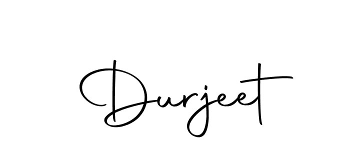 Design your own signature with our free online signature maker. With this signature software, you can create a handwritten (Autography-DOLnW) signature for name Durjeet. Durjeet signature style 10 images and pictures png
