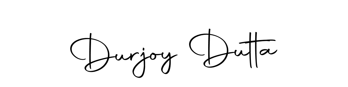 How to make Durjoy Dutta name signature. Use Autography-DOLnW style for creating short signs online. This is the latest handwritten sign. Durjoy Dutta signature style 10 images and pictures png