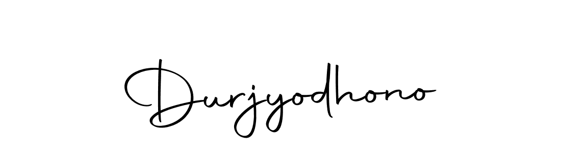 Design your own signature with our free online signature maker. With this signature software, you can create a handwritten (Autography-DOLnW) signature for name Durjyodhono. Durjyodhono signature style 10 images and pictures png