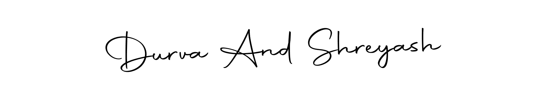 Here are the top 10 professional signature styles for the name Durva And Shreyash. These are the best autograph styles you can use for your name. Durva And Shreyash signature style 10 images and pictures png
