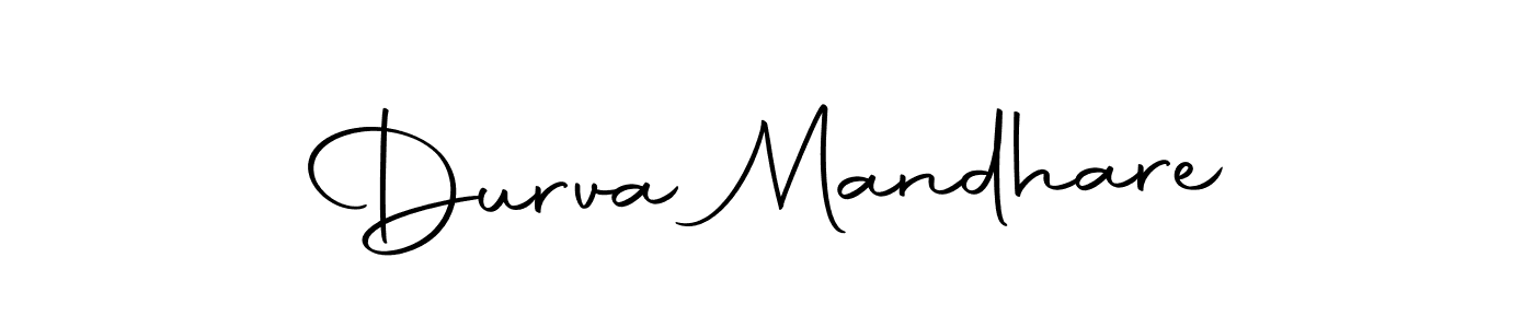 How to make Durva Mandhare signature? Autography-DOLnW is a professional autograph style. Create handwritten signature for Durva Mandhare name. Durva Mandhare signature style 10 images and pictures png