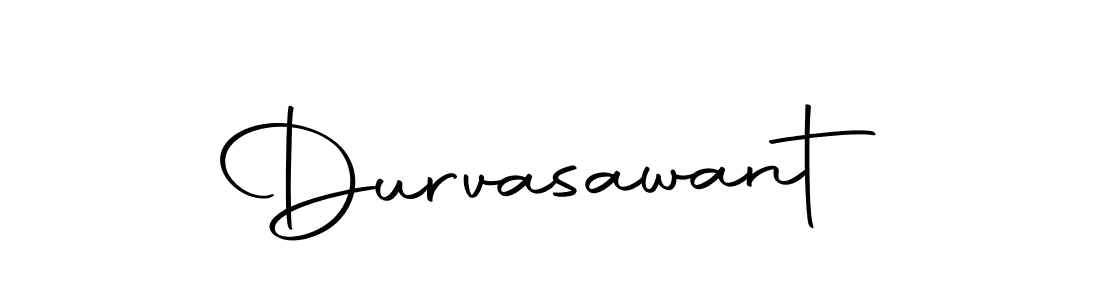Design your own signature with our free online signature maker. With this signature software, you can create a handwritten (Autography-DOLnW) signature for name Durvasawant. Durvasawant signature style 10 images and pictures png