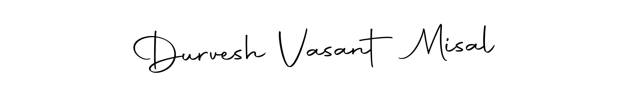 Create a beautiful signature design for name Durvesh Vasant Misal. With this signature (Autography-DOLnW) fonts, you can make a handwritten signature for free. Durvesh Vasant Misal signature style 10 images and pictures png
