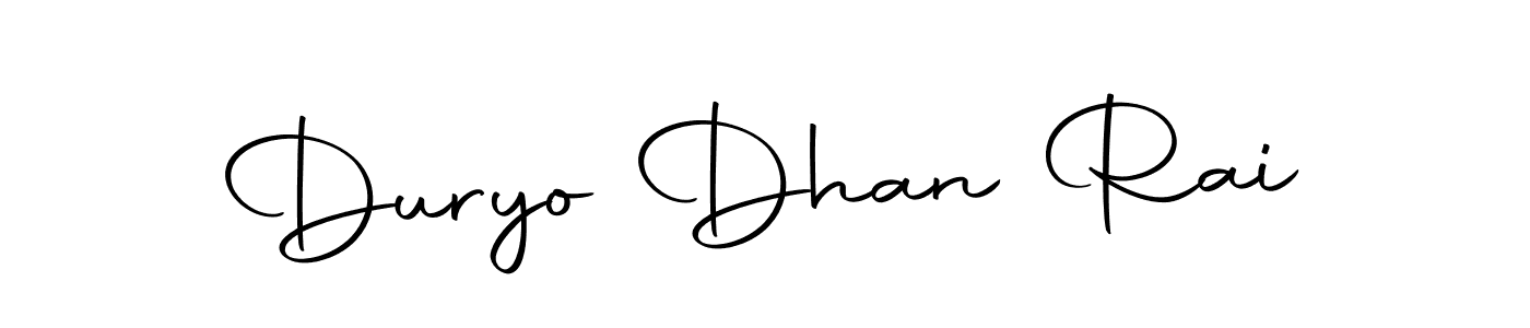 Duryo Dhan Rai stylish signature style. Best Handwritten Sign (Autography-DOLnW) for my name. Handwritten Signature Collection Ideas for my name Duryo Dhan Rai. Duryo Dhan Rai signature style 10 images and pictures png