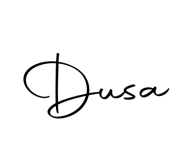 Design your own signature with our free online signature maker. With this signature software, you can create a handwritten (Autography-DOLnW) signature for name Dusa. Dusa signature style 10 images and pictures png
