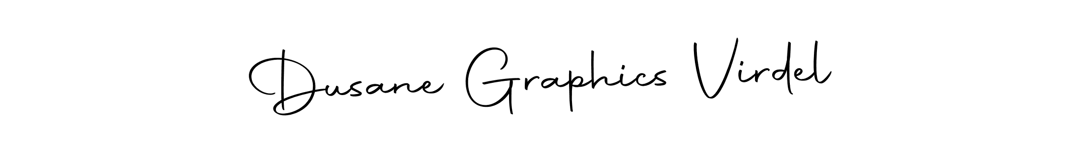 Use a signature maker to create a handwritten signature online. With this signature software, you can design (Autography-DOLnW) your own signature for name Dusane Graphics Virdel. Dusane Graphics Virdel signature style 10 images and pictures png