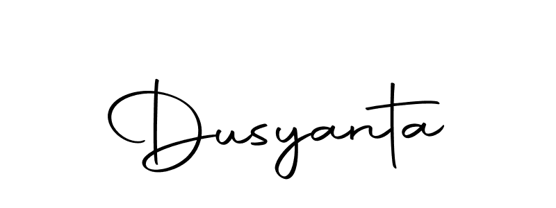 Design your own signature with our free online signature maker. With this signature software, you can create a handwritten (Autography-DOLnW) signature for name Dusyanta. Dusyanta signature style 10 images and pictures png