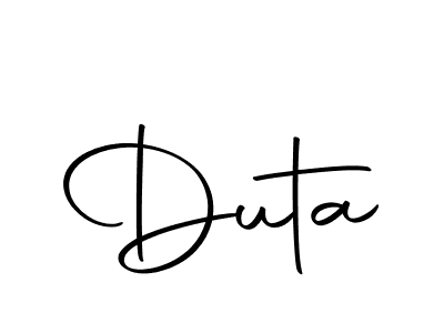 How to make Duta name signature. Use Autography-DOLnW style for creating short signs online. This is the latest handwritten sign. Duta signature style 10 images and pictures png