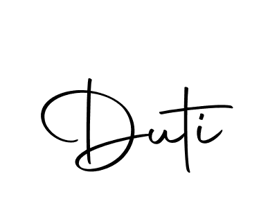 Duti stylish signature style. Best Handwritten Sign (Autography-DOLnW) for my name. Handwritten Signature Collection Ideas for my name Duti. Duti signature style 10 images and pictures png