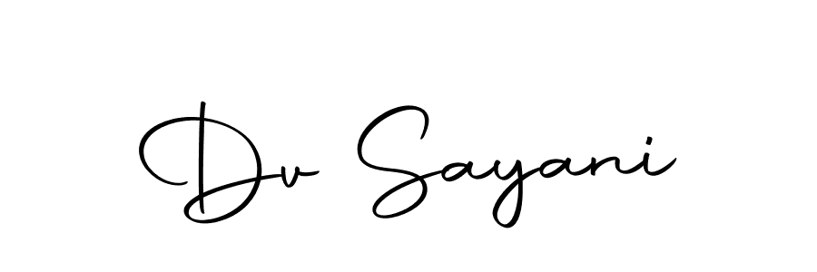 Create a beautiful signature design for name Dv Sayani. With this signature (Autography-DOLnW) fonts, you can make a handwritten signature for free. Dv Sayani signature style 10 images and pictures png