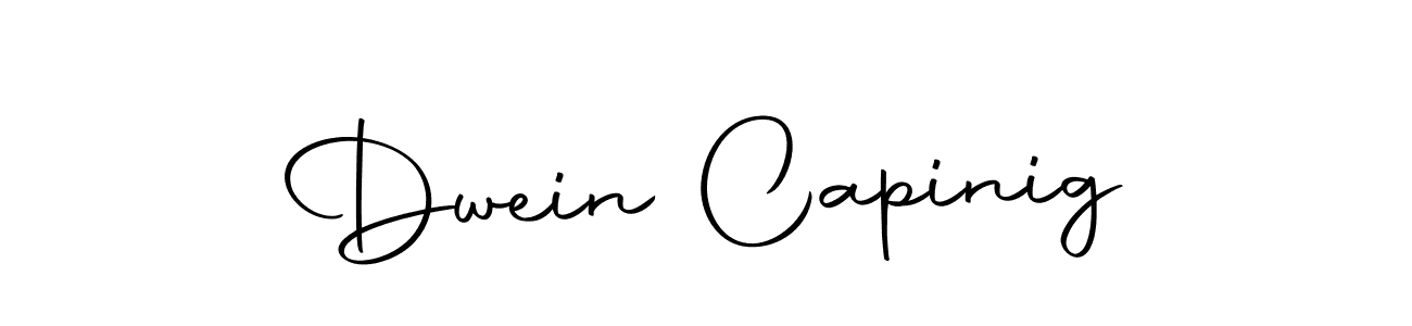 Create a beautiful signature design for name Dwein Capinig. With this signature (Autography-DOLnW) fonts, you can make a handwritten signature for free. Dwein Capinig signature style 10 images and pictures png