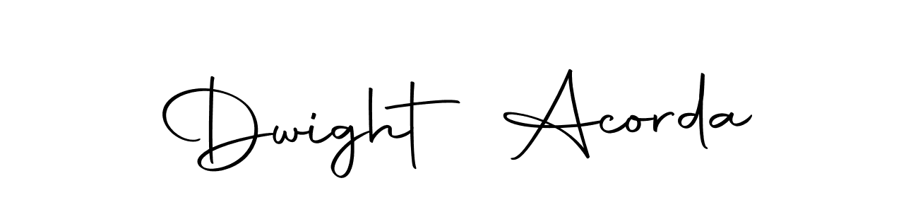 Dwight Acorda stylish signature style. Best Handwritten Sign (Autography-DOLnW) for my name. Handwritten Signature Collection Ideas for my name Dwight Acorda. Dwight Acorda signature style 10 images and pictures png