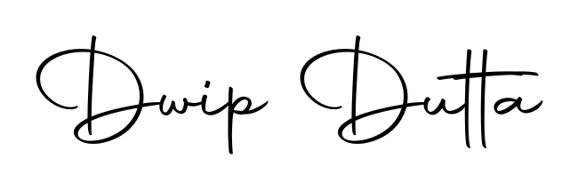 The Autography-DOLnW font transforms the name Dwip Dutta into an executive sign with sharp precision and distinguished character. Dwip Dutta signature style 10 images and pictures png