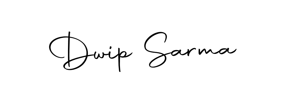 Use a signature maker to create a handwritten signature online. With this signature software, you can design (Autography-DOLnW) your own signature for name Dwip Sarma. Dwip Sarma signature style 10 images and pictures png