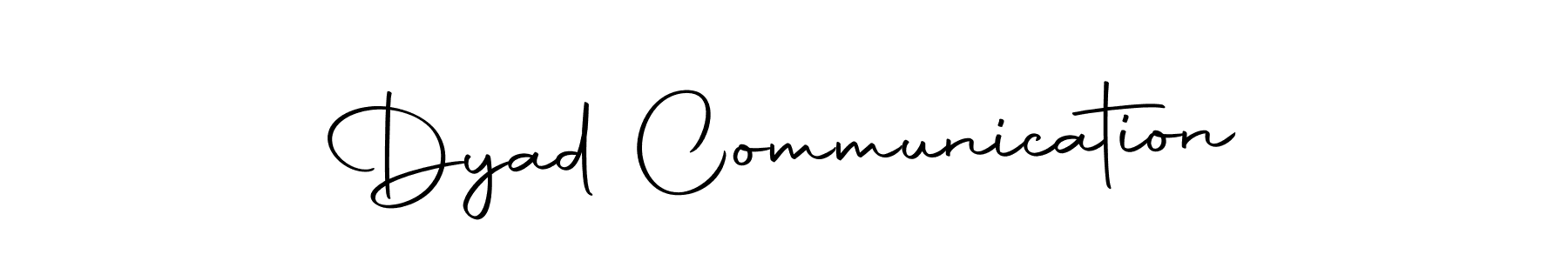 Make a beautiful signature design for name Dyad Communication. With this signature (Autography-DOLnW) style, you can create a handwritten signature for free. Dyad Communication signature style 10 images and pictures png