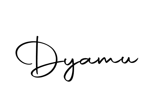 Create a beautiful signature design for name Dyamu. With this signature (Autography-DOLnW) fonts, you can make a handwritten signature for free. Dyamu signature style 10 images and pictures png