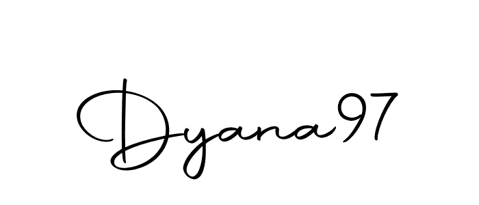 Design your own signature with our free online signature maker. With this signature software, you can create a handwritten (Autography-DOLnW) signature for name Dyana97. Dyana97 signature style 10 images and pictures png