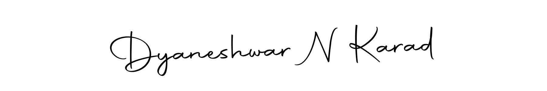 Make a beautiful signature design for name Dyaneshwar N Karad. With this signature (Autography-DOLnW) style, you can create a handwritten signature for free. Dyaneshwar N Karad signature style 10 images and pictures png