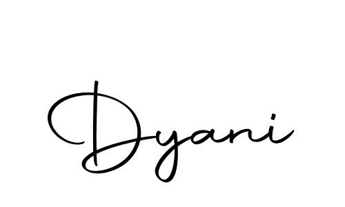 Dyani stylish signature style. Best Handwritten Sign (Autography-DOLnW) for my name. Handwritten Signature Collection Ideas for my name Dyani. Dyani signature style 10 images and pictures png