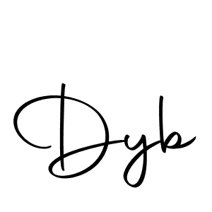 Dyb stylish signature style. Best Handwritten Sign (Autography-DOLnW) for my name. Handwritten Signature Collection Ideas for my name Dyb. Dyb signature style 10 images and pictures png