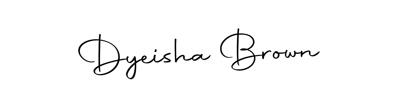 Design your own signature with our free online signature maker. With this signature software, you can create a handwritten (Autography-DOLnW) signature for name Dyeisha Brown. Dyeisha Brown signature style 10 images and pictures png