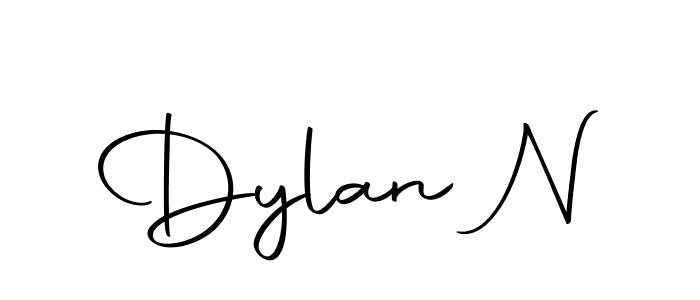 Dylan N stylish signature style. Best Handwritten Sign (Autography-DOLnW) for my name. Handwritten Signature Collection Ideas for my name Dylan N. Dylan N signature style 10 images and pictures png