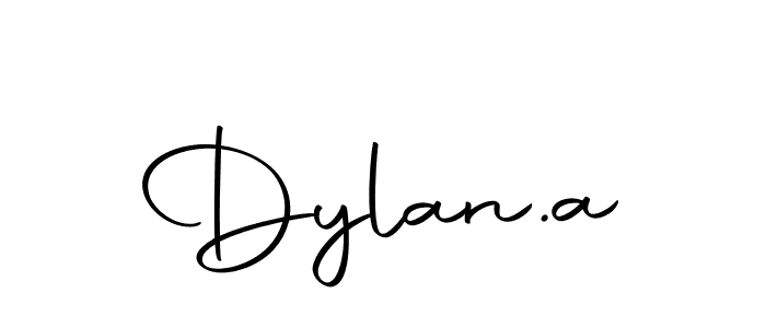 Design your own signature with our free online signature maker. With this signature software, you can create a handwritten (Autography-DOLnW) signature for name Dylan.a. Dylan.a signature style 10 images and pictures png