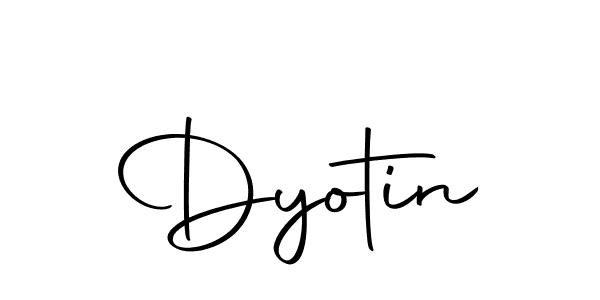 Design your own signature with our free online signature maker. With this signature software, you can create a handwritten (Autography-DOLnW) signature for name Dyotin. Dyotin signature style 10 images and pictures png