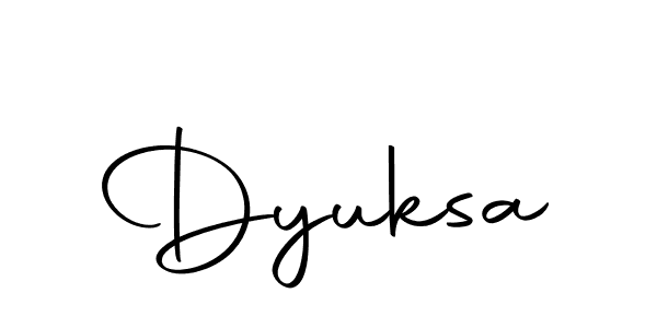 Make a beautiful signature design for name Dyuksa. Use this online signature maker to create a handwritten signature for free. Dyuksa signature style 10 images and pictures png