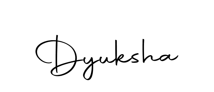 Also we have Dyuksha name is the best signature style. Create professional handwritten signature collection using Autography-DOLnW autograph style. Dyuksha signature style 10 images and pictures png