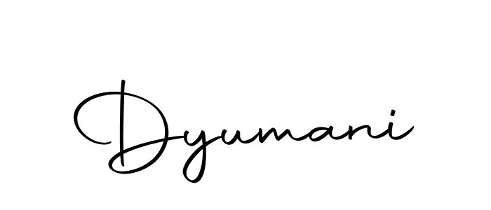 You should practise on your own different ways (Autography-DOLnW) to write your name (Dyumani) in signature. don't let someone else do it for you. Dyumani signature style 10 images and pictures png